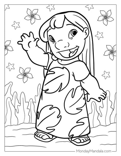 lilo coloring page