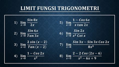 limit fungsi trigonometri