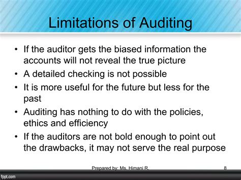 Limitations Of Auditing