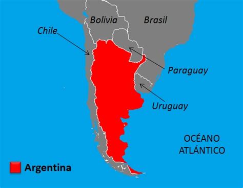 Limites De Argentina Mapa