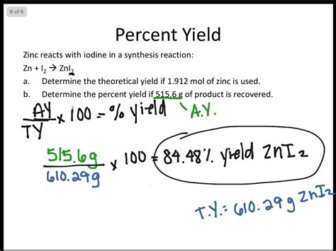 Limiting Reactant And Percent Yield Worksheet With Answers Pdf