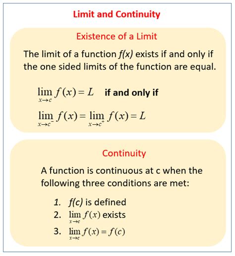 Limits And Continuity Calculus With Answers
