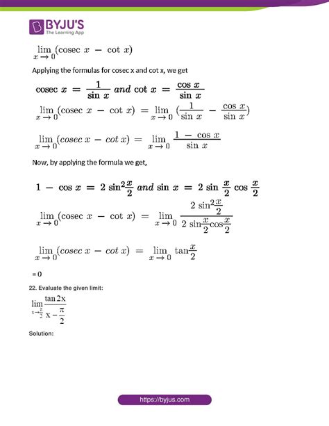 Limits And Derivatives Class 11 Ncert Solutions