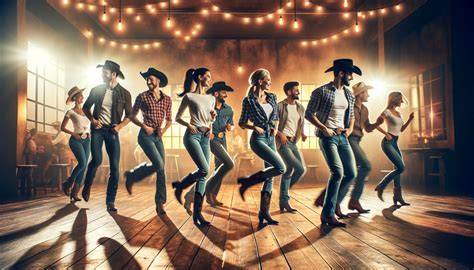 line dancing nude