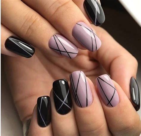 line design nails