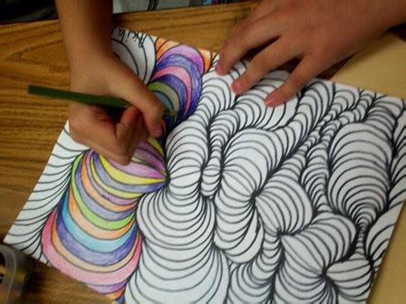 Line Design W Shading 4th Grade Art With 4th Grade Pencils - 4th Grade Pencils