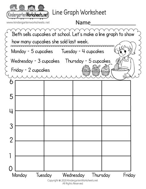 Line Graph Worksheet For Kindergarten Free Printable Line Graph Worksheet - Line Graph Worksheet