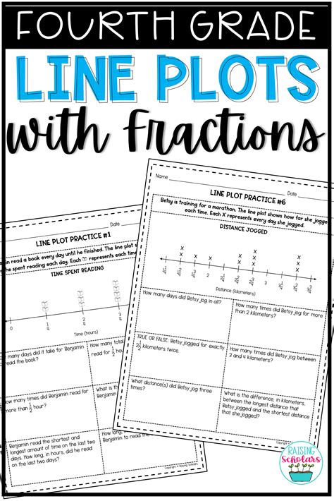 Line Plot Fractions 4th Grade   Line Plots With Fractions Worksheets Line Plot Activities - Line Plot Fractions 4th Grade