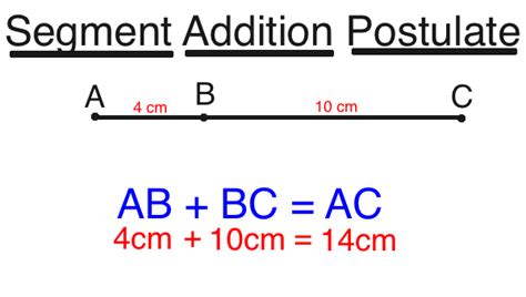line segment addition postulate