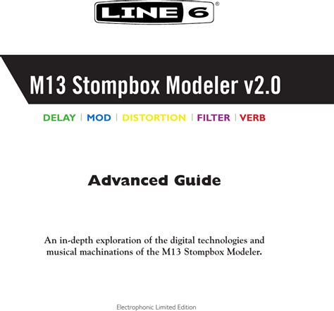 Download Line 6 M13 Advanced User Guide 