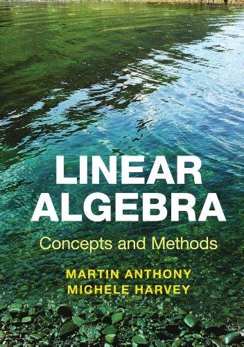 linear algebra concepts and methods