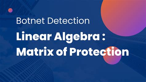 Linear Algebra In Cyber Security