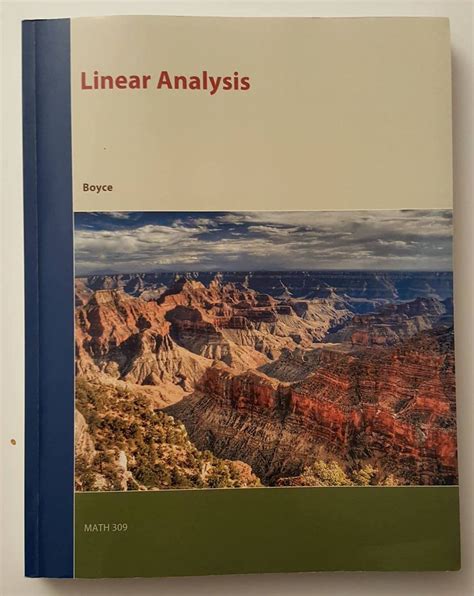 Linear Analysis Boyce