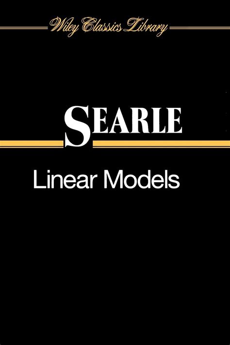 Linear Models Searle