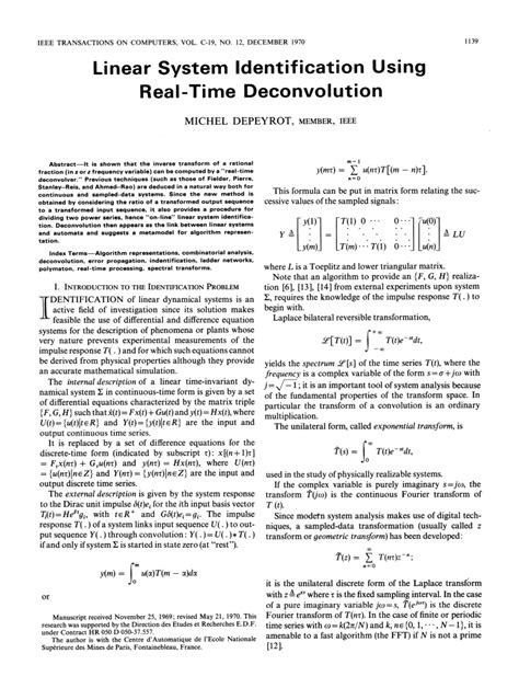 Linear System Identification Theory For User