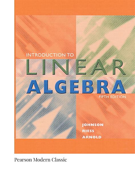 Full Download Linear Algebra 5Th Edition Johnson 