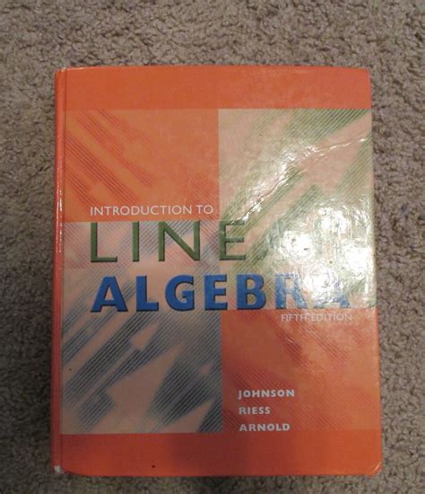 Full Download Linear Algebra 5Th Edition Johnson 