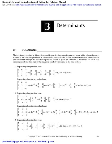 Download Linear Algebra And Its Applications 4Th Solution 