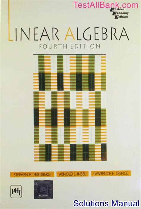 Full Download Linear Algebra Fourth Edition Friedberg Solutions 