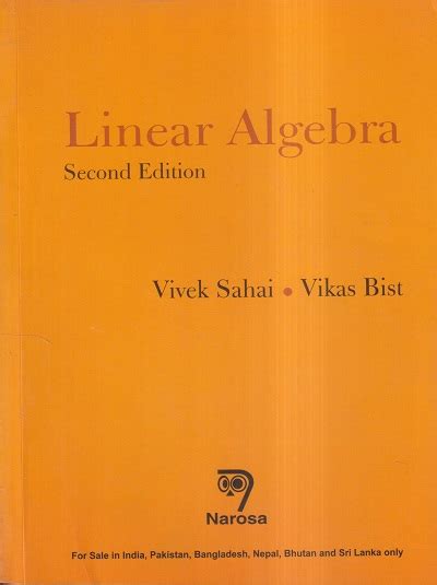 Full Download Linear Algebra Sahai And Bist Pdf 