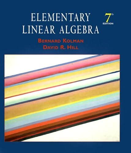 Read Linear Aljebra By Kolman 7Th Edition 