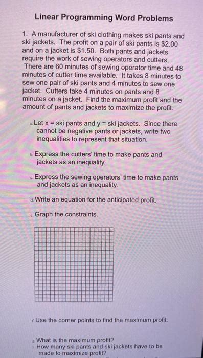 Read Online Linear Programming Word Problems With Solutions 
