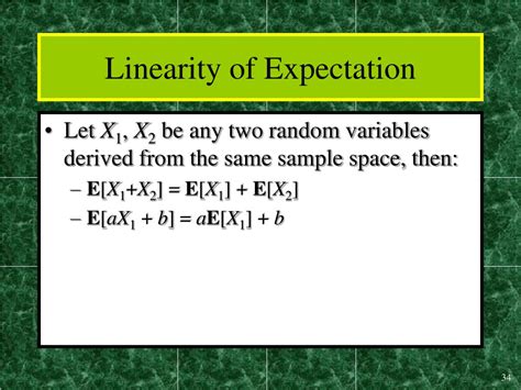 Linearity Of Expectation