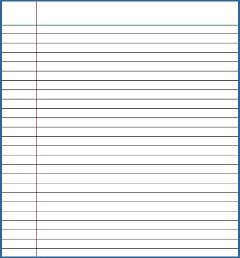 Lined Paper Printable Paper Lined Paper For Writing - Lined Paper For Writing