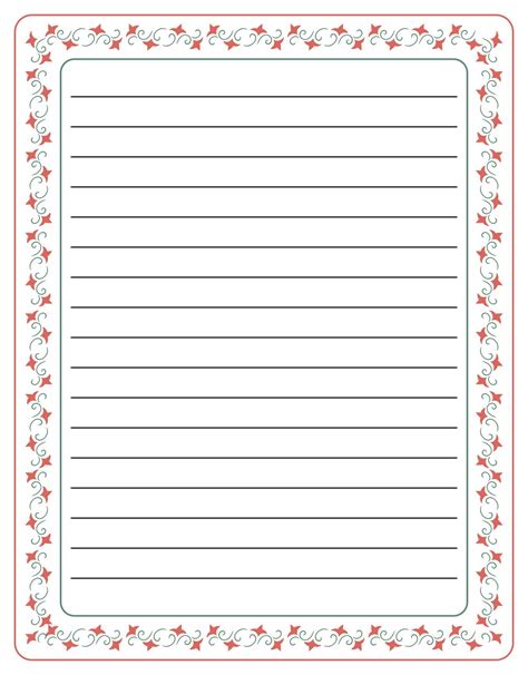 Read Lined Writing Paper With Borders 