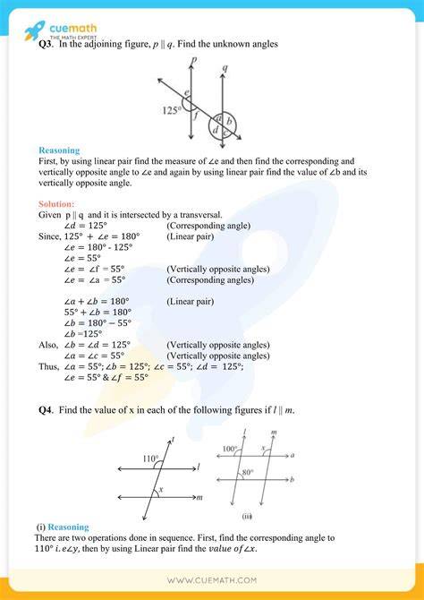 Lines And Angles Class 7 Extra Questions