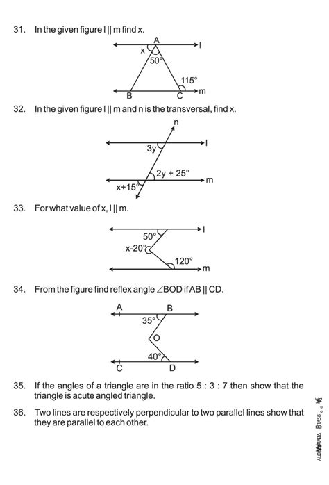 Lines And Angles Class 9 Foundation Math Khan 9 Grade Angles Worksheet - 9 Grade Angles Worksheet