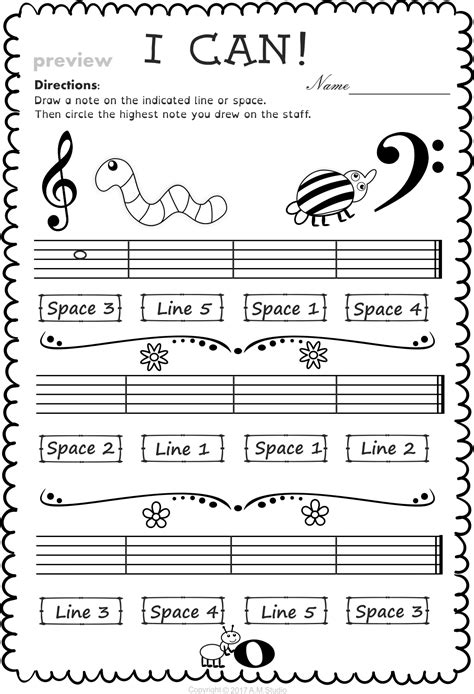 Lines And Spaces Music Worksheets For Back To Lines And Spaces Worksheet - Lines And Spaces Worksheet