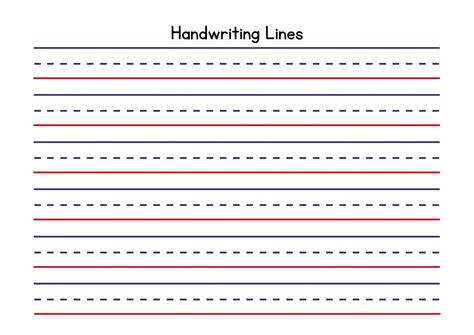 lines writing practice kindergarten