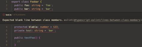 lines-between-class-members typescript-eslint