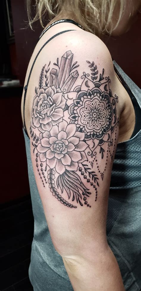 Linework Flower Tattoos