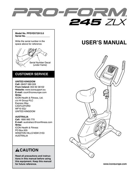 Read Online Linex Exercise Bike Manual 