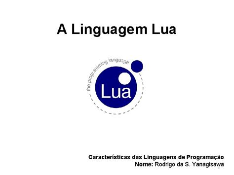 Linguagem De Programação Lua