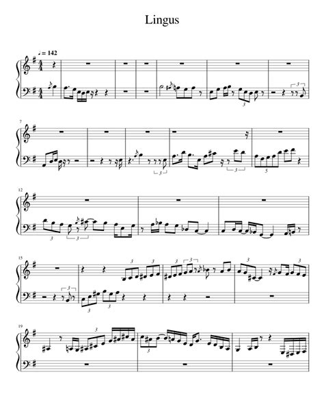 Lingus Sheet Music