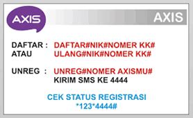 LINK REGISTRASI KARTU AXIS - Cara Registrasi Kartu Axis untuk Pelanggan Lama dan Baru Secara