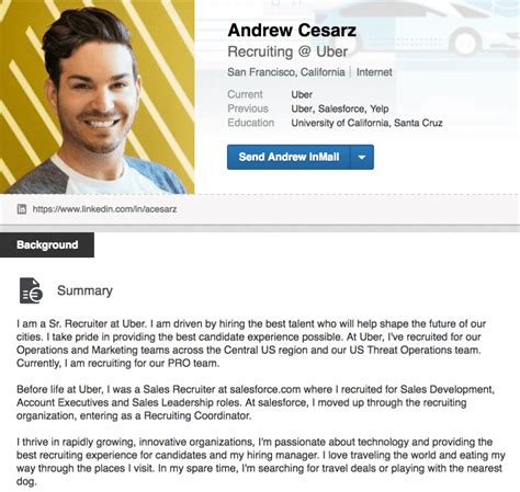linkedin samples