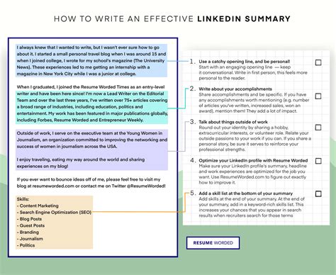 Linkedin Summary Examples