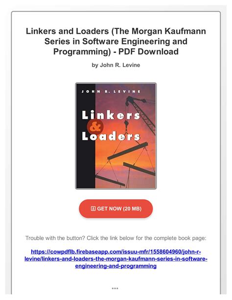 Download Linkers And Loaders The Morgan Kaufmann Series In Software Engineering And Programming 