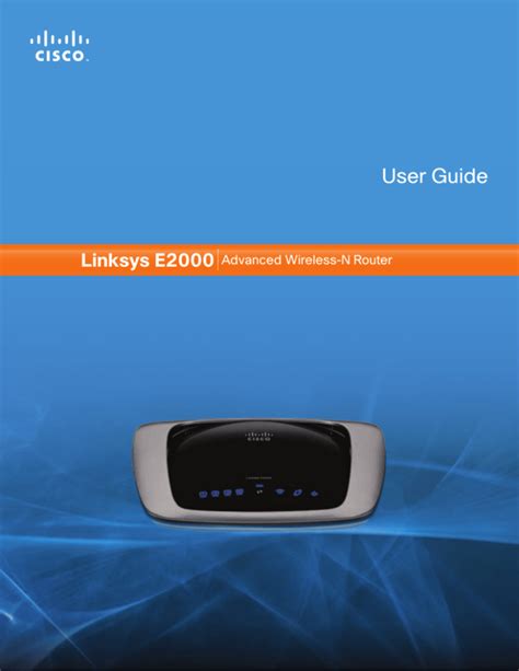 Read Linksys E2000 User Guide 