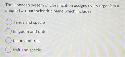 Read Linnaean Classification System Answers 