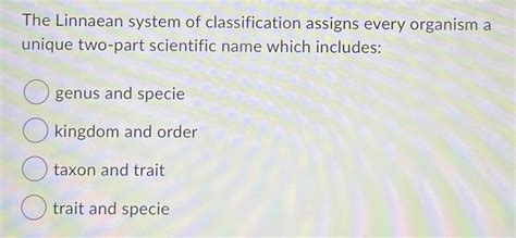 Download Linnaean Classification System Answers 