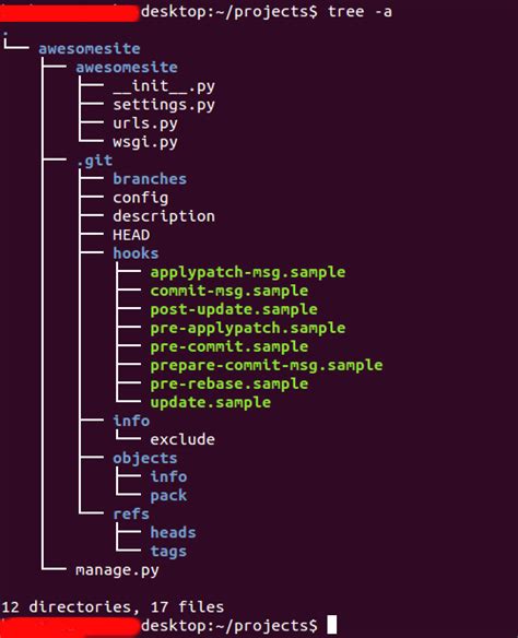 linux command show directory