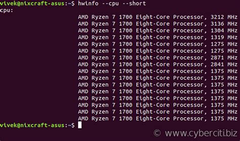 Linux How Many Processors