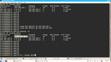 linux set gateway for interface