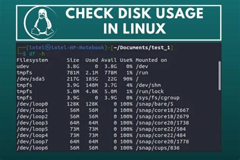 linux show disk usage