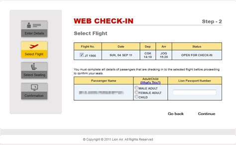 lion air web check in